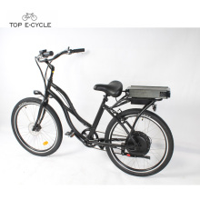 S2 billige Chopper Aluminium elektrische Beach Cruiser Fahrräder / Beach Cruiser E-Bike Fahrrad